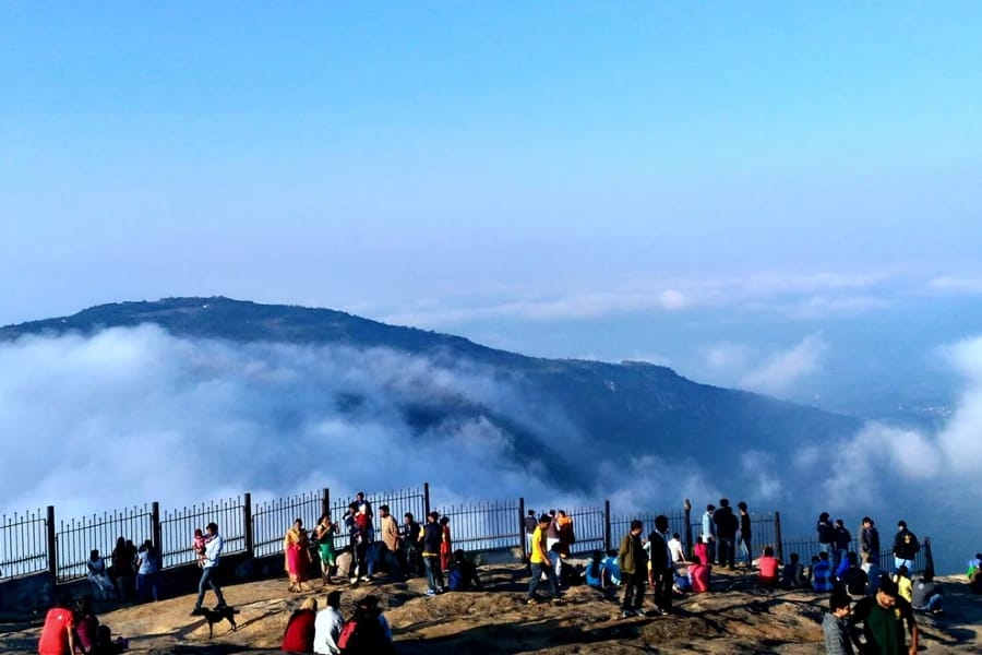 Tourist enjoying India